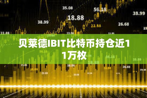貝萊德IBIT比特幣持倉近11萬枚