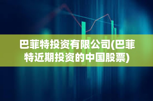 巴菲特投資有限公司(巴菲特近期投資的中國股票)