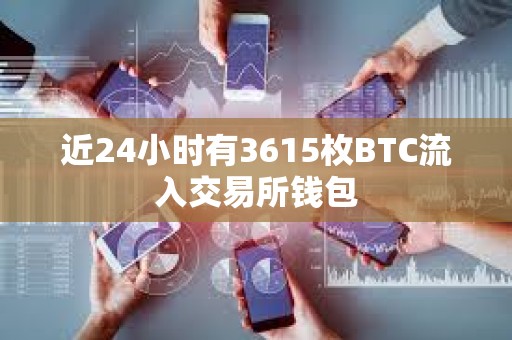 近24小時有3615枚BTC流入交易所錢包