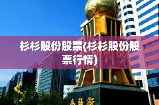 杉杉股份股票(杉杉股份股票行情)