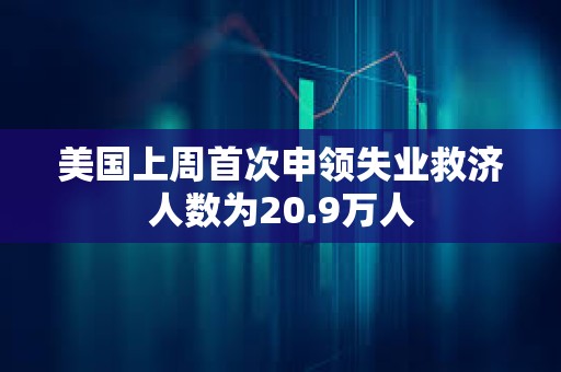美國上周首次申領失業救濟人數為20.9萬人