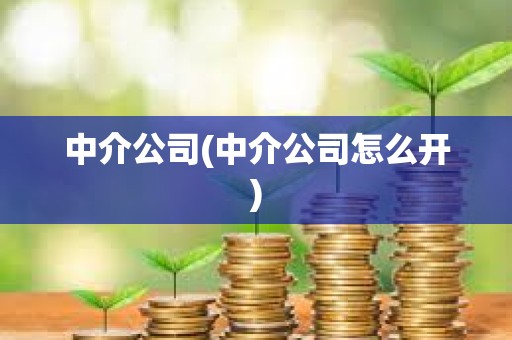 中介公司(中介公司怎么開(kāi))