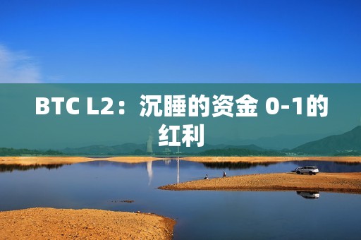 BTC L2：沉睡的資金 0-1的紅利