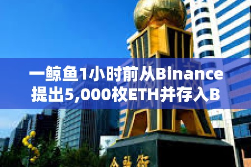 一鯨魚1小時前從Binance提出5,000枚ETH并存入Blast