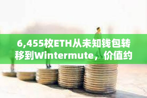 6,455枚ETH從未知錢包轉移到Wintermute，價值約2410萬美元