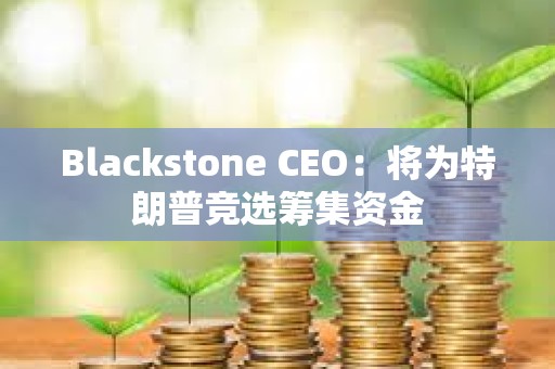 Blackstone CEO：將為特朗普競選籌集資金