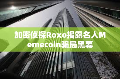 加密偵探Roxo揭露名人Memecoin騙局黑幕