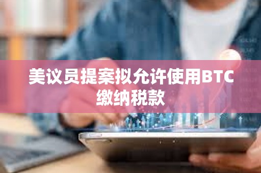 美議員提案擬允許使用BTC繳納稅款
