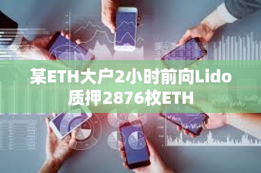 某ETH大戶2小時(shí)前向Lido質(zhì)押2876枚ETH