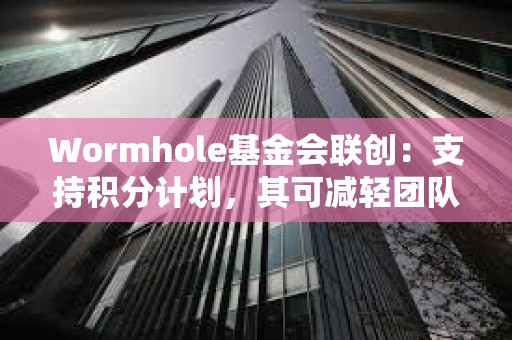 Wormhole基金會聯(lián)創(chuàng)：支持積分計劃，其可減輕團隊反女巫工作量