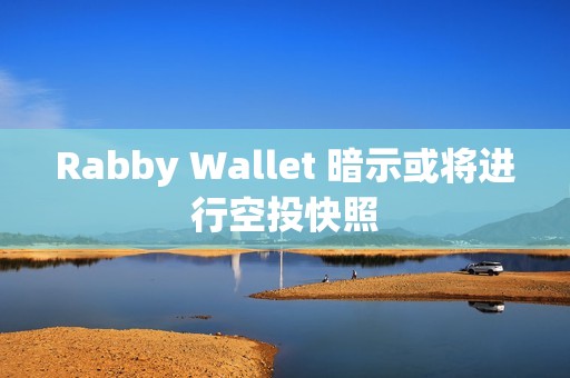 Rabby Wallet 暗示或將進行空投快照