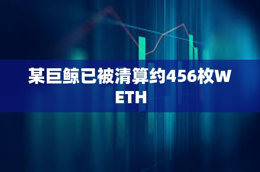 某巨鯨已被清算約456枚WETH