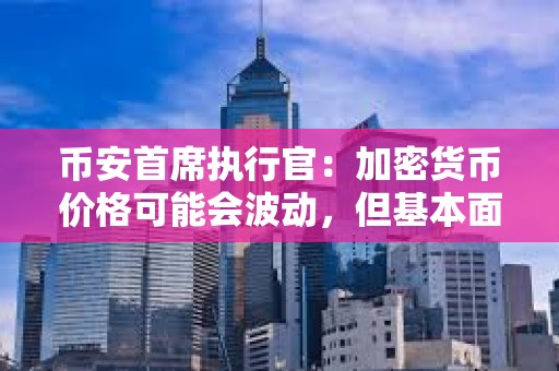 幣安首席執行官：加密貨幣價格可能會波動，但基本面強勁