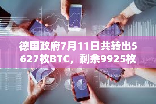 德國政府7月11日共轉(zhuǎn)出5627枚BTC，剩余9925枚