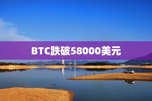 BTC跌破58000美元