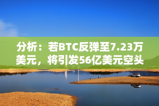 分析：若BTC反彈至7.23萬美元，將引發56億美元空頭清算