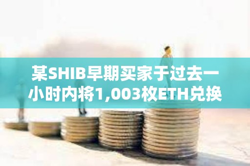 某SHIB早期買家于過去一小時內將1,003枚ETH兌換為28.6億枚NEIRO