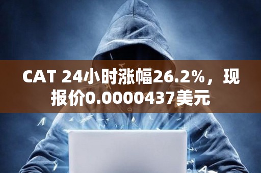 CAT 24小時漲幅26.2%，現報價0.0000437美元