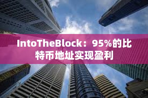 IntoTheBlock：95%的比特幣地址實現盈利