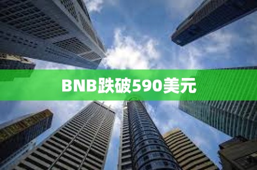 BNB跌破590美元