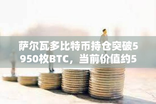 薩爾瓦多比特幣持倉突破5950枚BTC，當前價值約5.65億美元