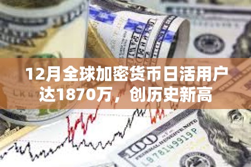 12月全球加密貨幣日活用戶達1870萬，創歷史新高