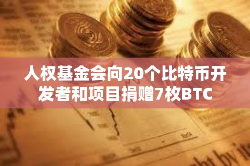 人權(quán)基金會(huì)向20個(gè)比特幣開(kāi)發(fā)者和項(xiàng)目捐贈(zèng)7枚BTC
