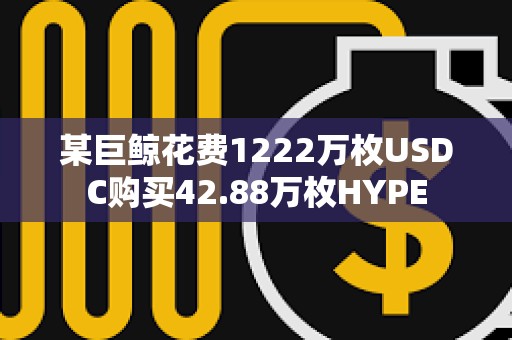 某巨鯨花費1222萬枚USDC購買42.88萬枚HYPE