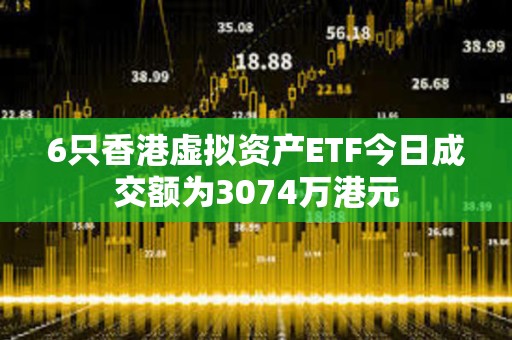 6只香港虛擬資產ETF今日成交額為3074萬港元