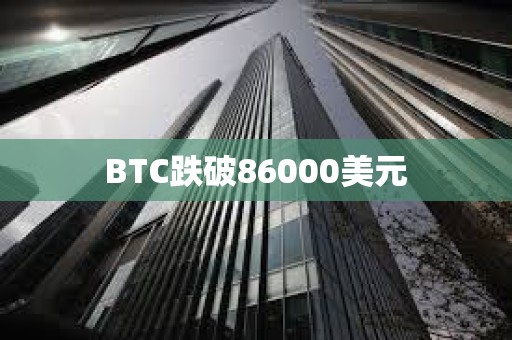 BTC跌破86000美元