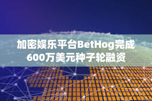 加密娛樂平臺BetHog完成600萬美元種子輪融資
