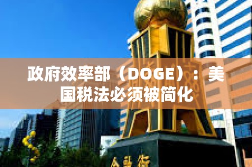 政府效率部（DOGE）：美國稅法必須被簡化