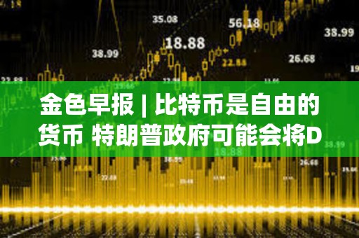 金色早報(bào) | 比特幣是自由的貨幣 特朗普政府可能會(huì)將DeFi從小眾推向主流