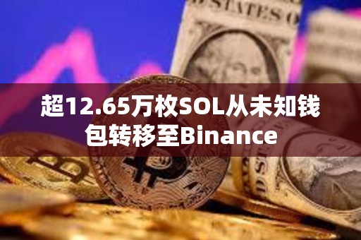 超12.65萬枚SOL從未知錢包轉移至Binance