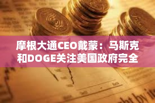 摩根大通CEO戴蒙：馬斯克和DOGE關注美國政府完全合理