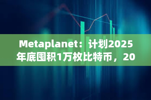 Metaplanet：計劃2025年底囤積1萬枚比特幣，2026年底進一步增持至2.1萬枚