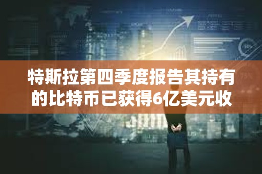 特斯拉第四季度報告其持有的比特幣已獲得6億美元收益