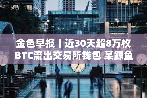 金色早報丨近30天超8萬枚BTC流出交易所錢包 某鯨魚向Kraken轉移3370枚ETH