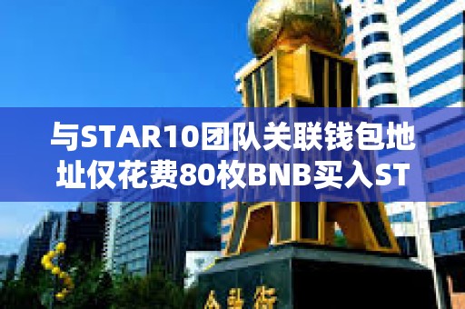 與STAR10團隊關聯錢包地址僅花費80枚BNB買入STAR10代幣總供應量的12.24%