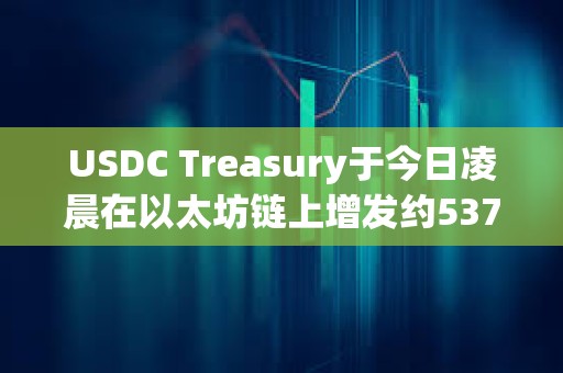 USDC Treasury于今日凌晨在以太坊鏈上增發約5370萬枚USDC