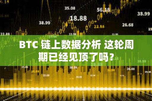 BTC 鏈上數據分析 這輪周期已經見頂了嗎？