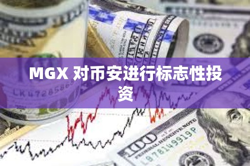 MGX 對(duì)幣安進(jìn)行標(biāo)志性投資