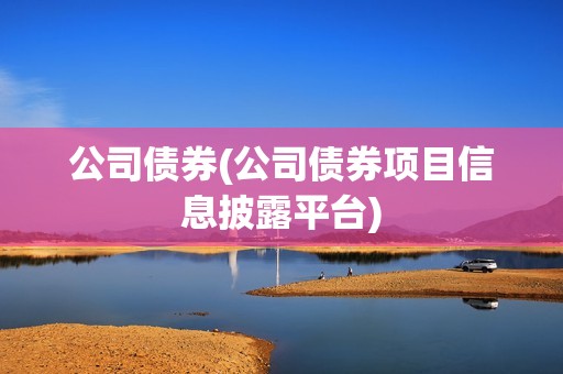公司債券(公司債券項目信息披露平臺) 公司債券(公司債券項目信息披露平臺)