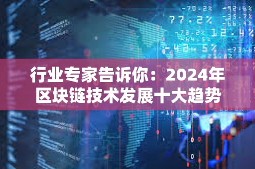 行業(yè)專家告訴你：2024年區(qū)塊鏈技術(shù)發(fā)展十大趨勢(shì)