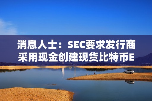 消息人士：SEC要求發行商采用現金創建現貨比特幣ETF，并從文件中刪除所有實物贖回的暗示