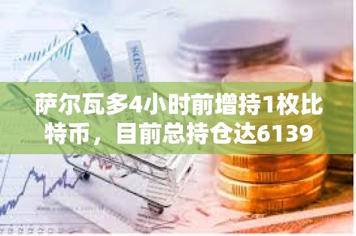 薩爾瓦多4小時前增持1枚比特幣，目前總持倉達6139.18枚