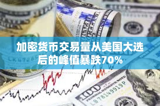 加密貨幣交易量從美國大選后的峰值暴跌70%