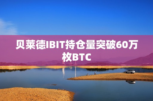 貝萊德IBIT持倉(cāng)量突破60萬(wàn)枚BTC