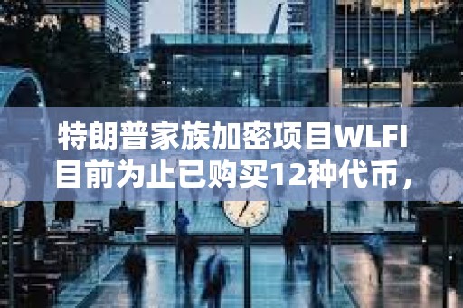 特朗普家族加密項目WLFI目前為止已購買12種代幣，總價值2.91億美元