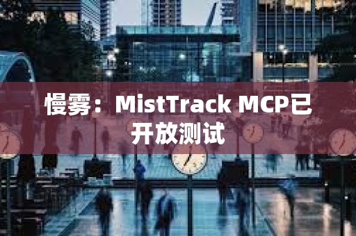 慢霧：MistTrack MCP已開放測(cè)試